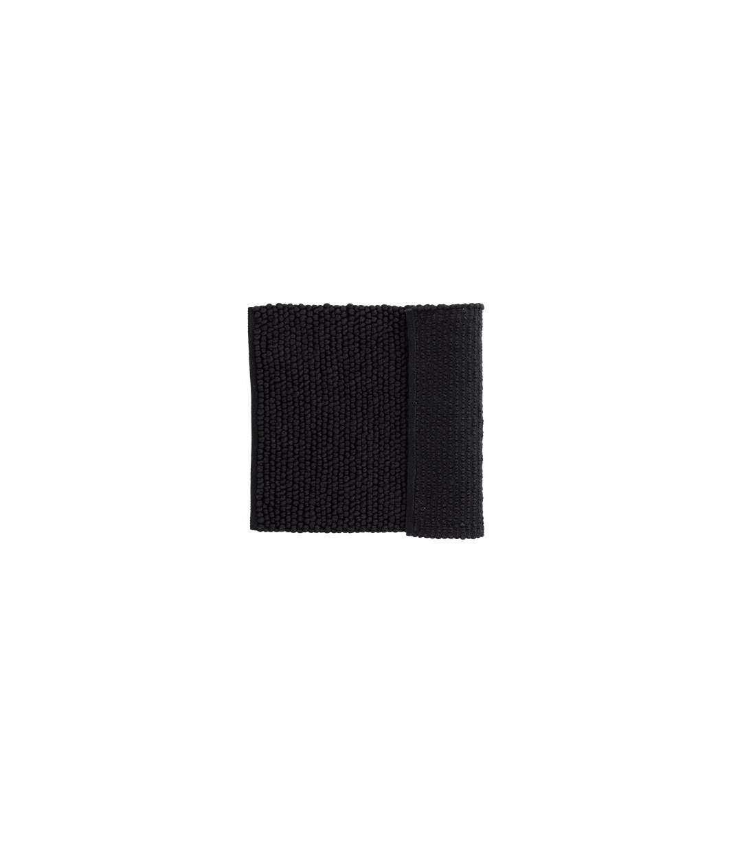 Tapis de Salle de Bain Wilmer 50x80cm Noir-2