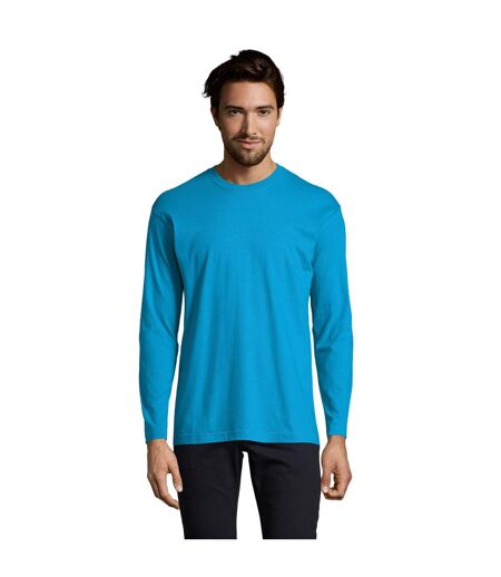T-shirt Monarch Homme Turquoise Pâle SOLS