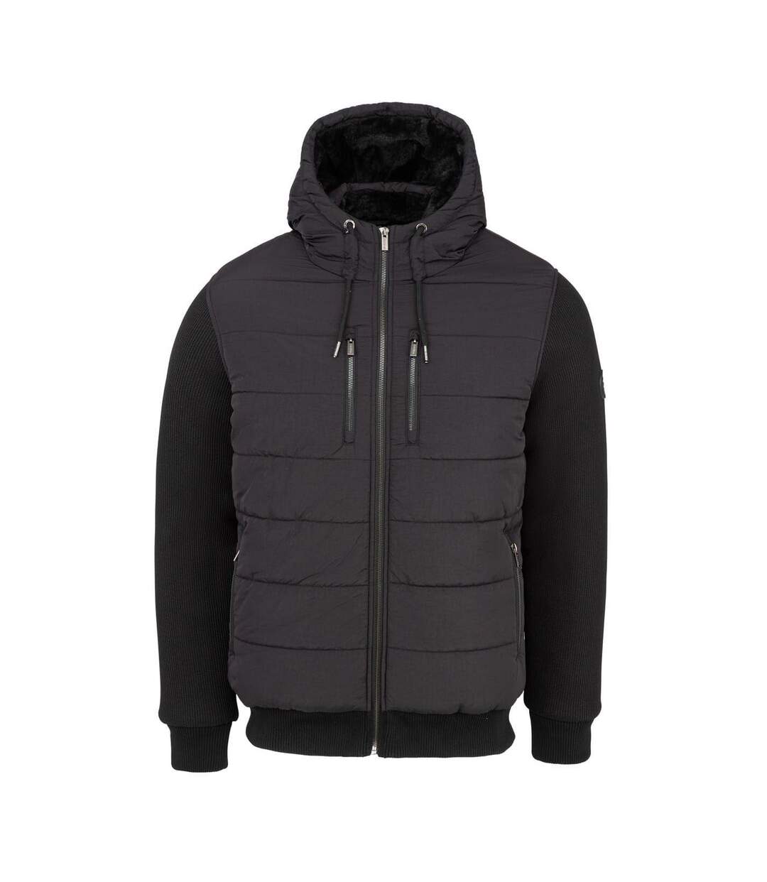 Doudoune Matelassée Sartorial Homme Noir Firetrap-1