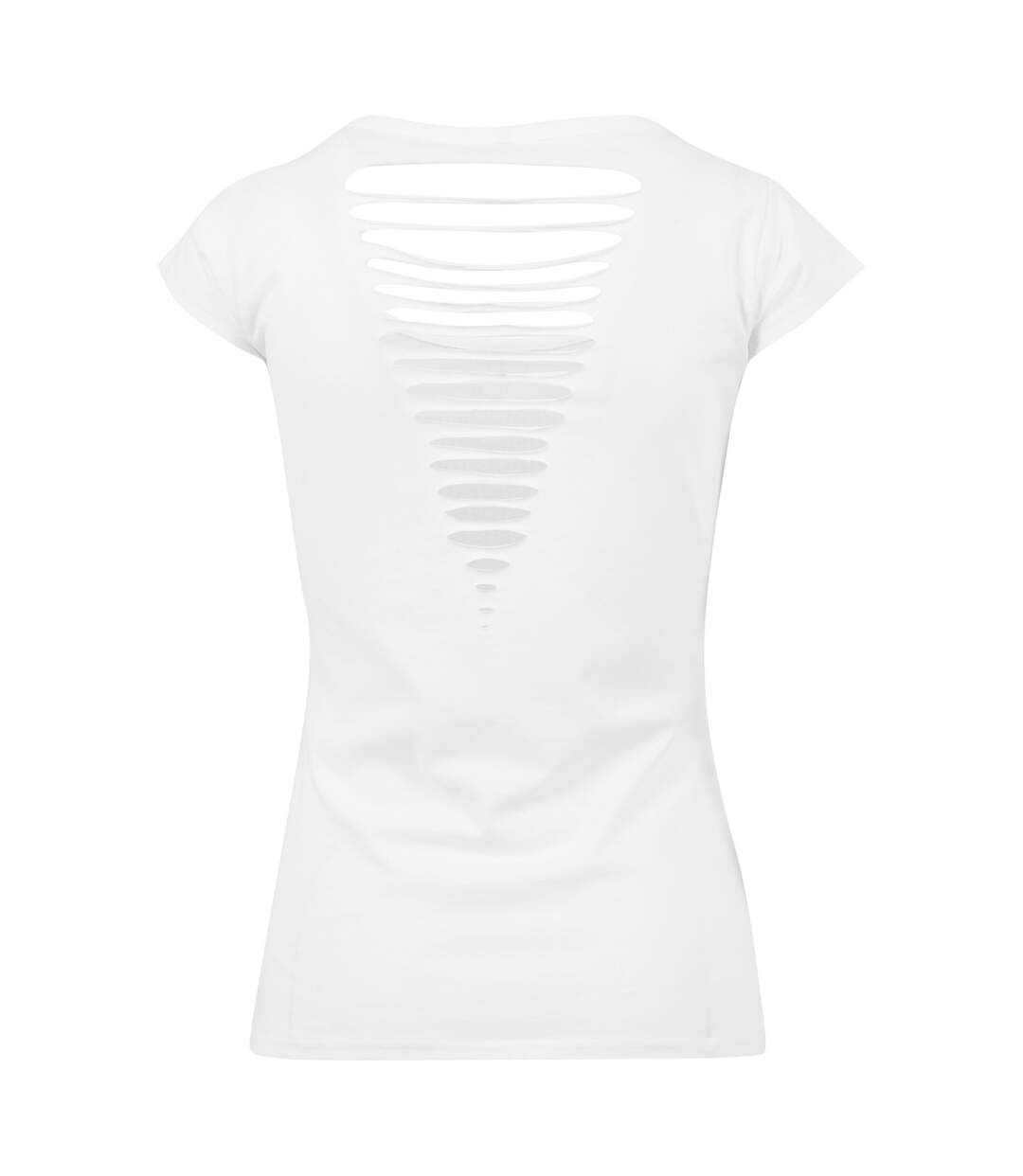 T-shirt femme blanc Build Your Brand-2