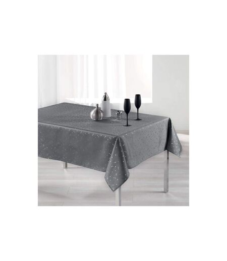 Nappe Rectangulaire Imprimée Shantung 150x300cm Gris