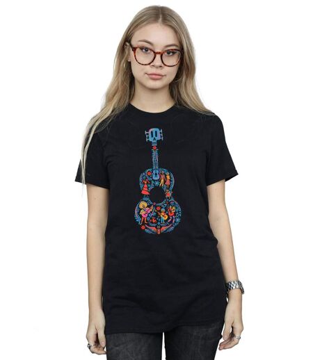 Disney - T-shirt COCO GUITAR PATTERN - Femme (Noir) - UTBI16466