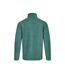 Mens newark grid eco friendly quarter zip fleece top leaf green Weird Fish-2