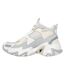 Womens/ladies Staminav3 Mesh Trainers Grey Skechers-2