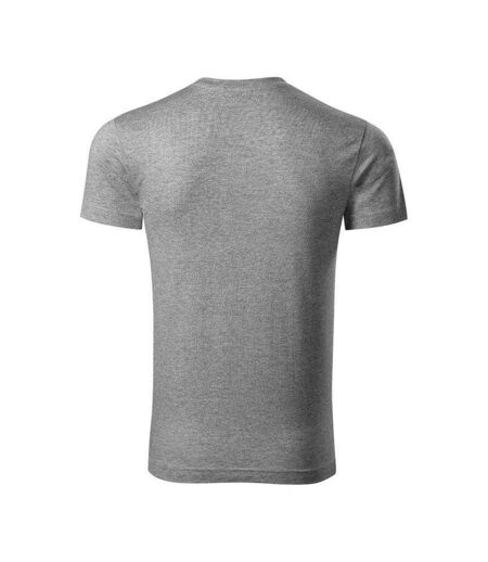 T-shirt Motif/style Chiné Homme Gris Chiné Malfini