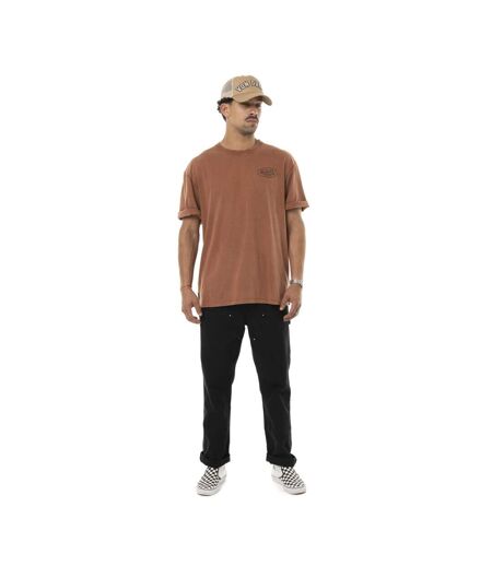 T-shirt homme relax fit en jersey acid wash print devant et dos Flash Vondutch