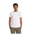 Mens River Embroidered Crew Neck T-shirt White Timberland-1