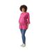 Womens/ladies Regular 3/4 Sleeve Tunic Dress Fuchsia Purple Mamalicious-1
