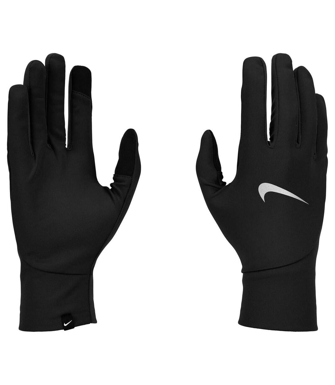 Gants Course À Pied Motif/style Uni Pacer Adulte Noir Argenté Nike-3
