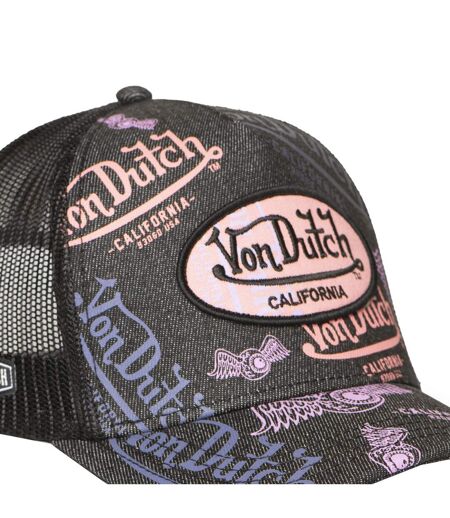 Casquette trucker avec filet print all over Cafe  Lavender Vondutch