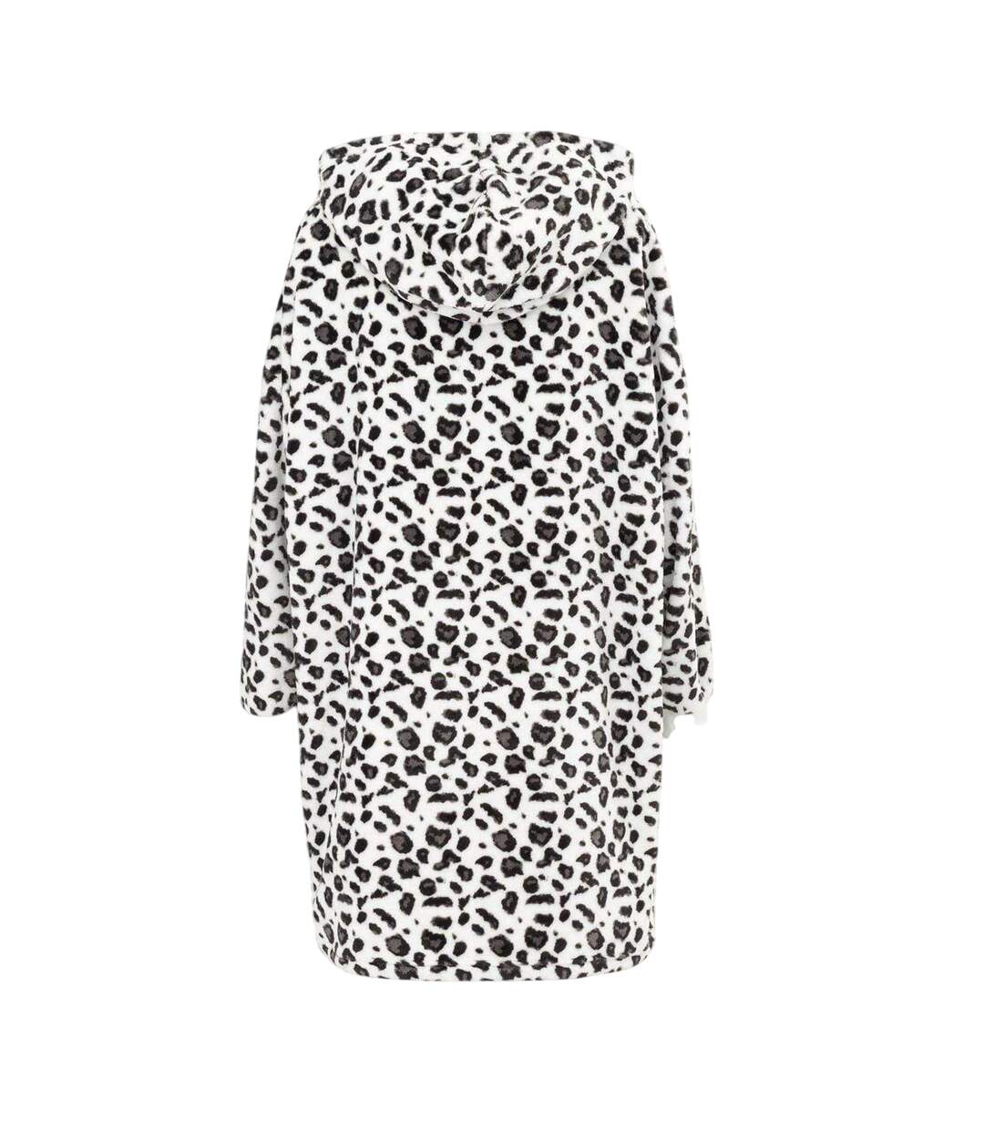 Sweat À Capuche Couverture Motif/style Imprimé Léopard Femme Beige Noir Linea-2