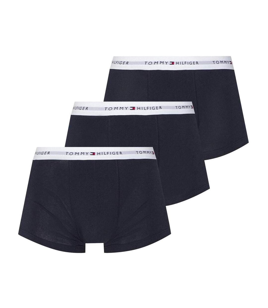 x3 boxers noir/blanc homme tommy hilfiger trunk1-1