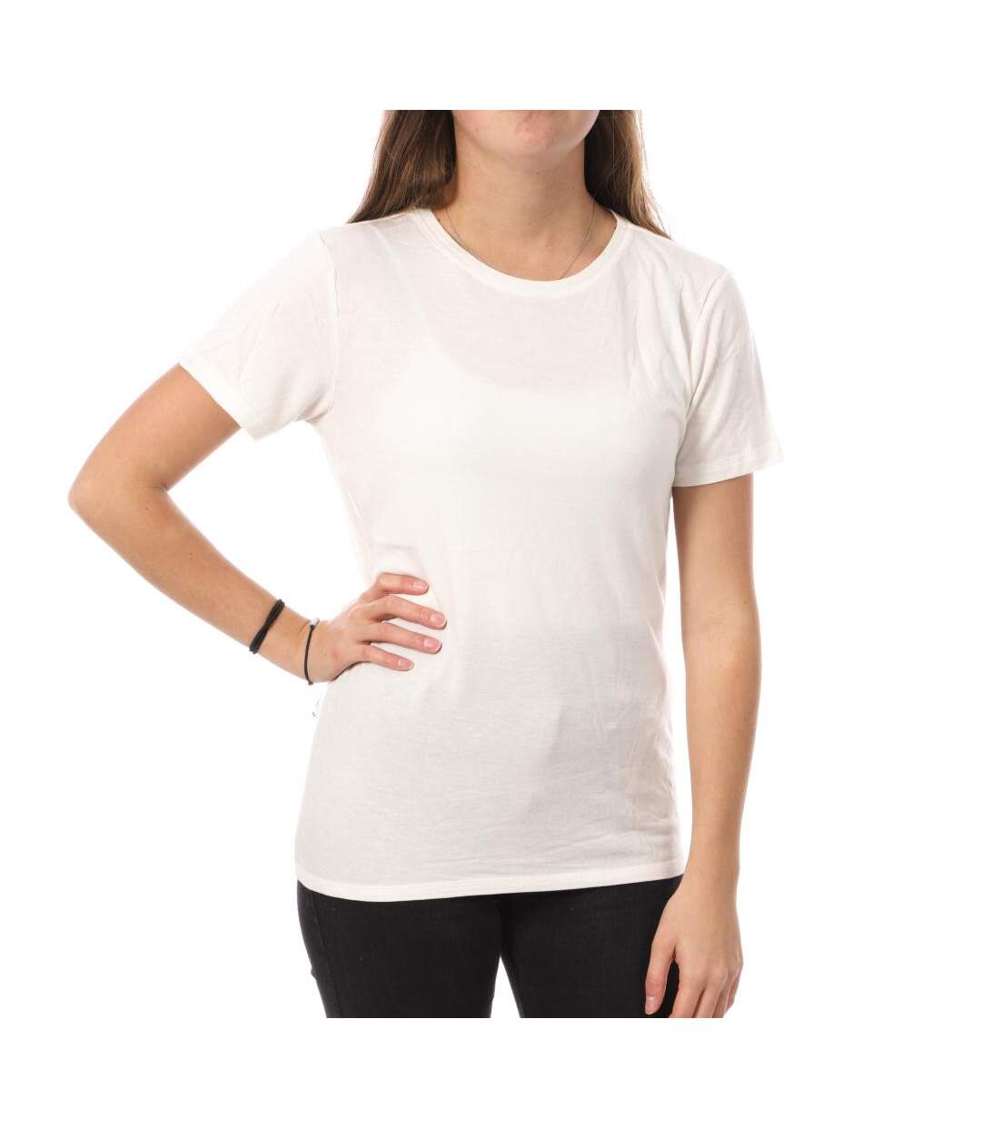 T-Shirt Blanc Femme JDY Suma Wool - L