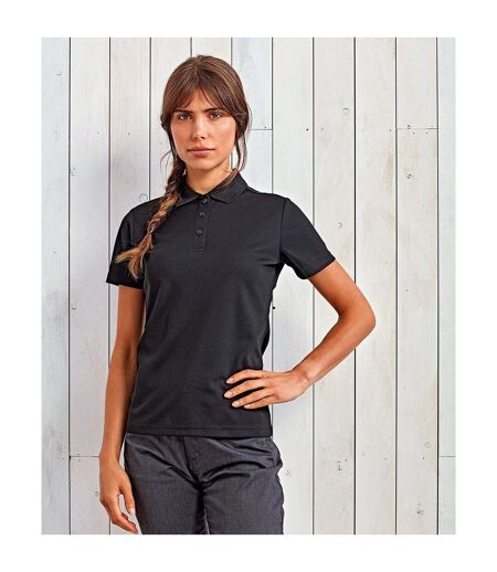 Premier Womens/Ladies Sustainable Polo Shirt (Black) - UTRW8361