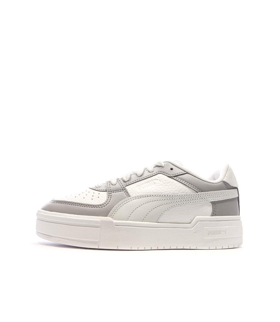 Baskets blanche/gris femme puma 394749-02-1