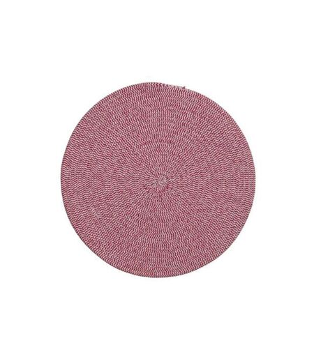 Set de Table Déco Coton 38cm Rouge