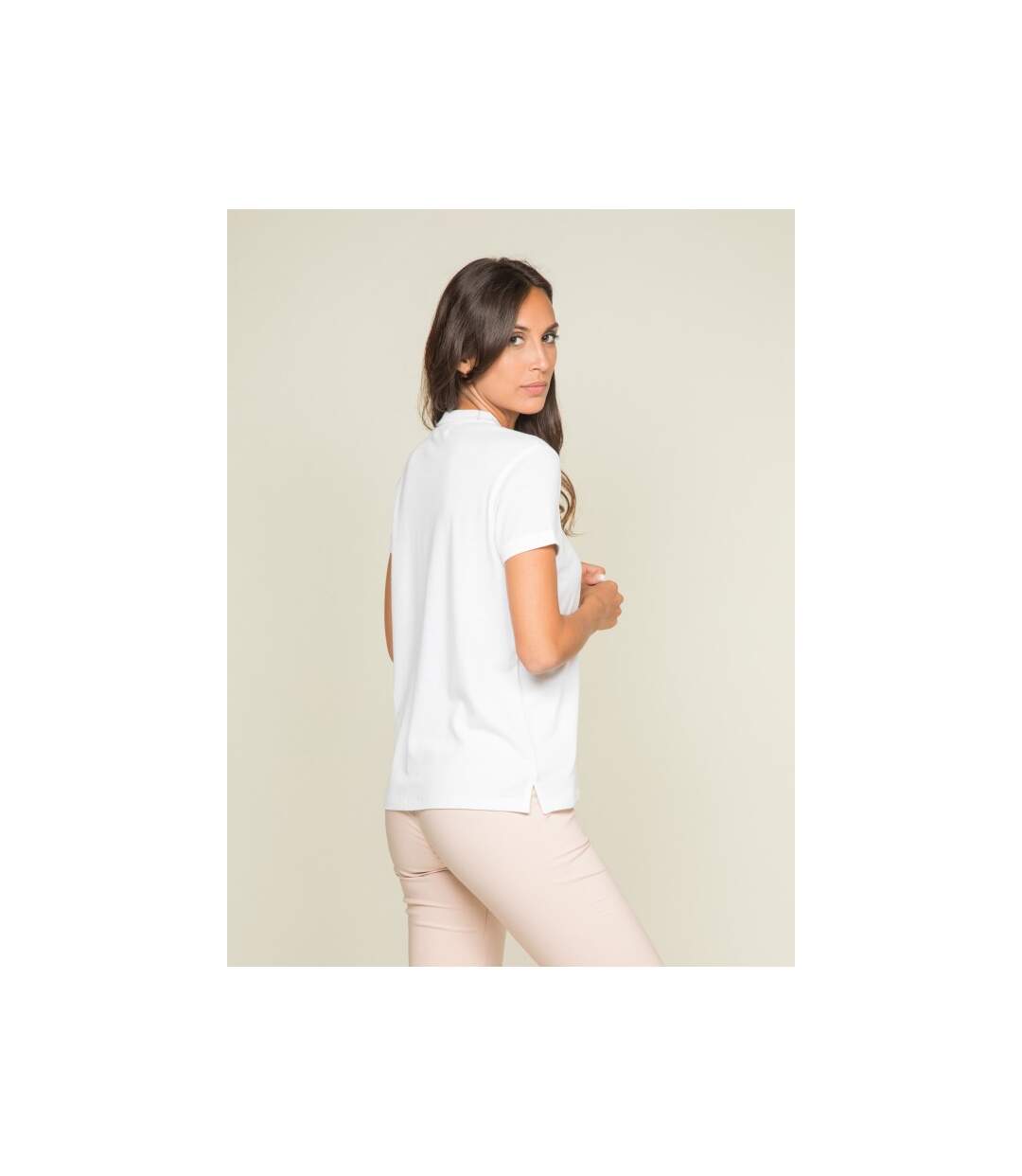 Polo manches courtes en coton piqué FOLORA - Dona X Lisa-2