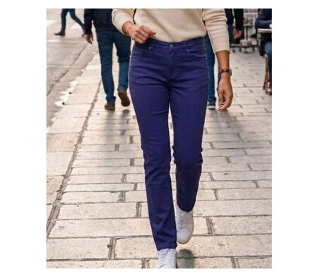 MAYFLOWER CLAUDIA2 : Pantalon femme Bleu Stone Ultra Stretch pour un confort denim total