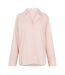 Womens/ladies Stripe Revere Collar Long-sleeved Long Pyjama Set White Pink Jack Wills-3