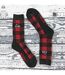 2 Pack Mens Thick Cushioned Patterned Winter Warm Thermal Boot Socks for Hiking-5