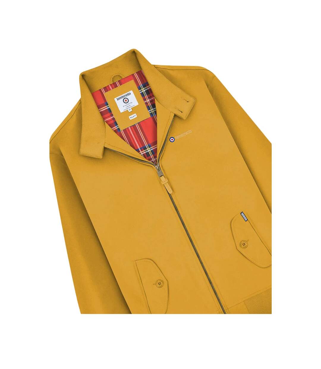 Sweat À Capuche Motif/style Cible Homme Marron Jaune Lambretta-4