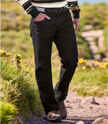 Jean Regular Stretch Confort Noir