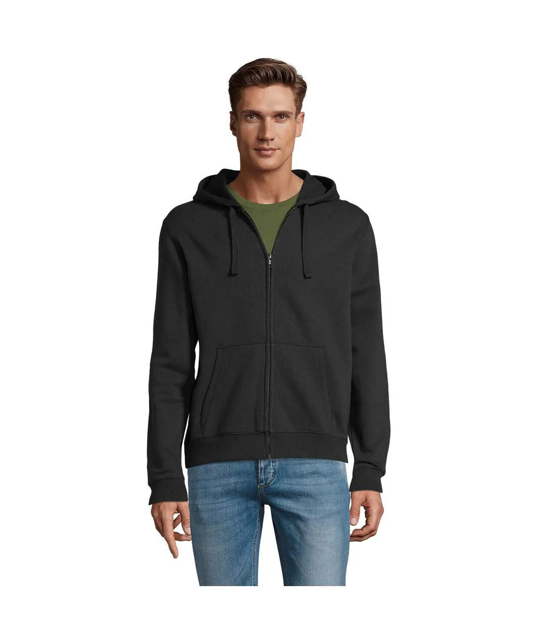 Veste À Capuche Spike Homme Noir SOLS-1
