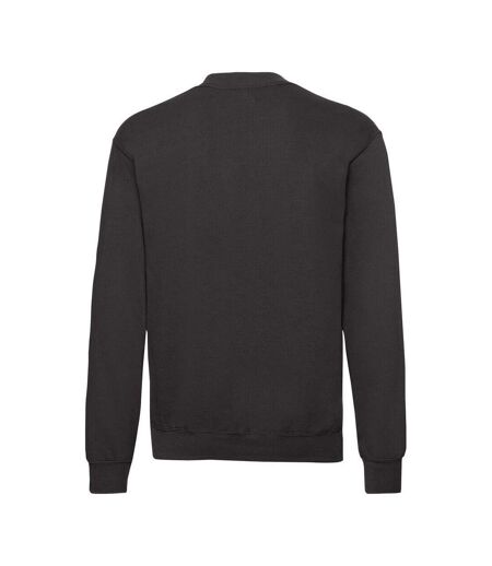 Fruit of the Loom Mens Lightweight Drop Shoulder Sweatshirt (Black)