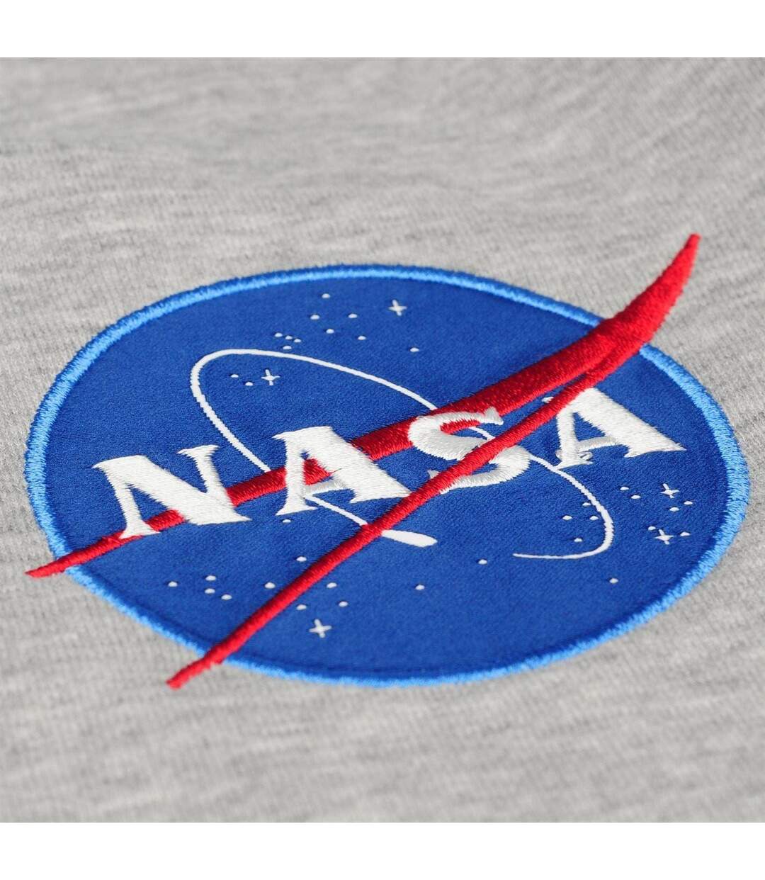 Unisex Adult Nasa Cotton Blend Sweatshirt Grey Heather Alpha-3