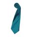Premier Mens Plain Satin Tie (Narrow Blade) (Pack of 2) (Teal) (One Size)