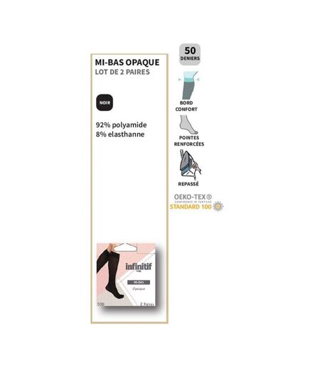Collant Femme Confort et Qualité INFINITIF - Pack de 4