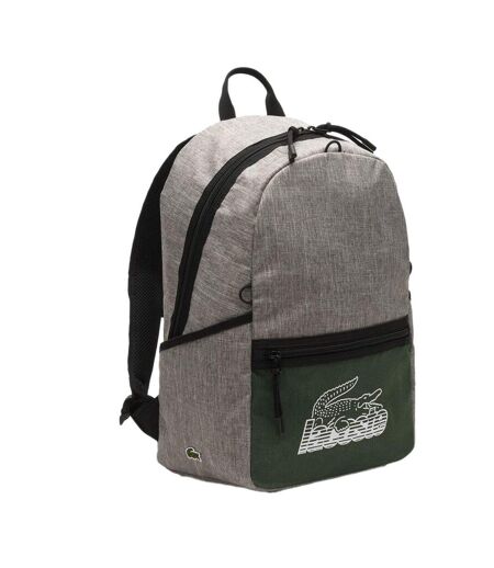 Sac à dos gris/vert homme lacoste nh4144nz - taille unique