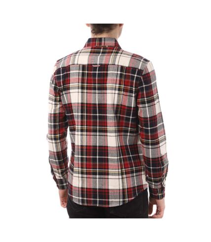 Chemise à Carreaux Rouge/Marine Homme C17 Flanelle - XXL