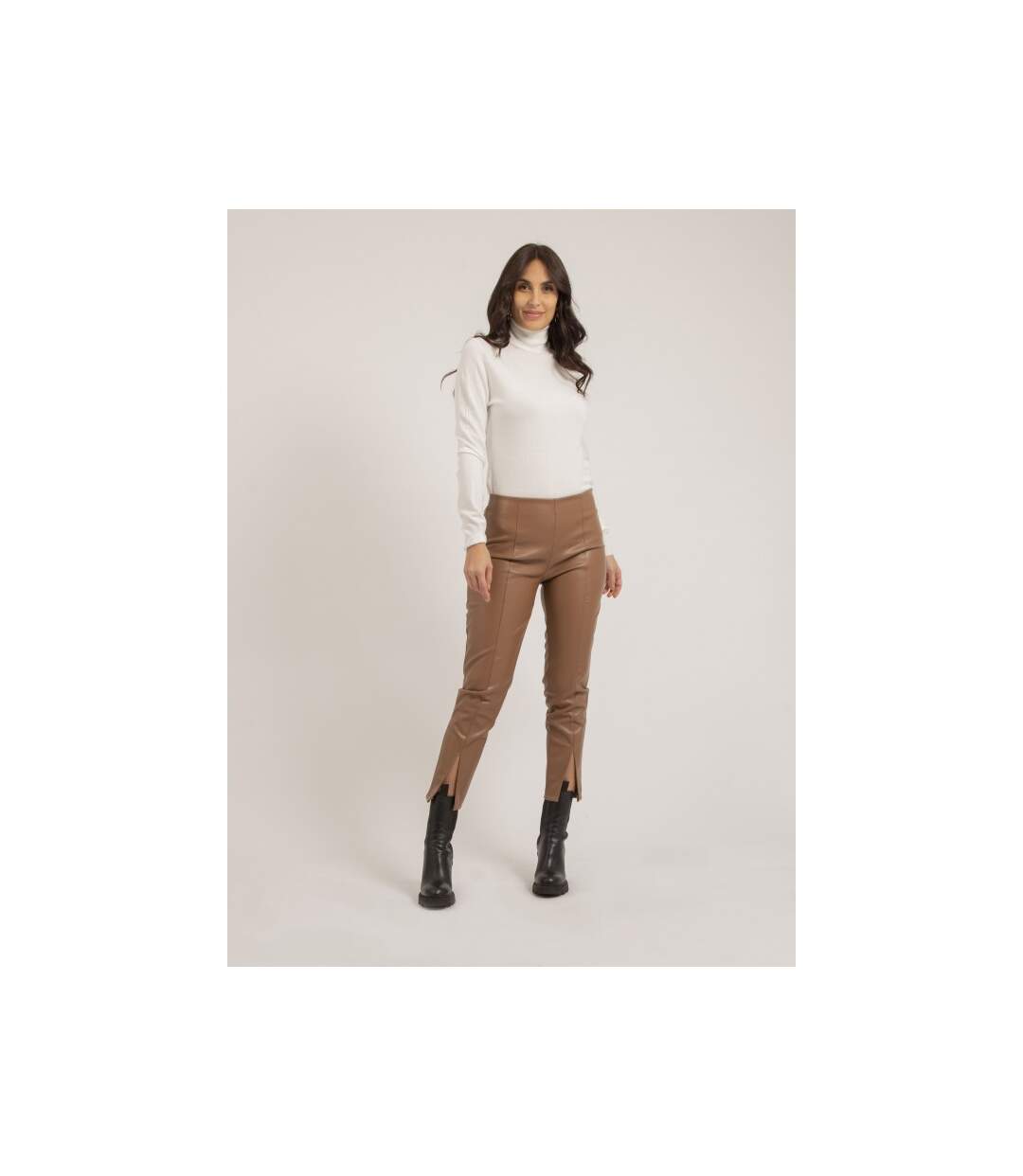 Pantalon legging simili cuir ELENA - Dona X Lisa-4