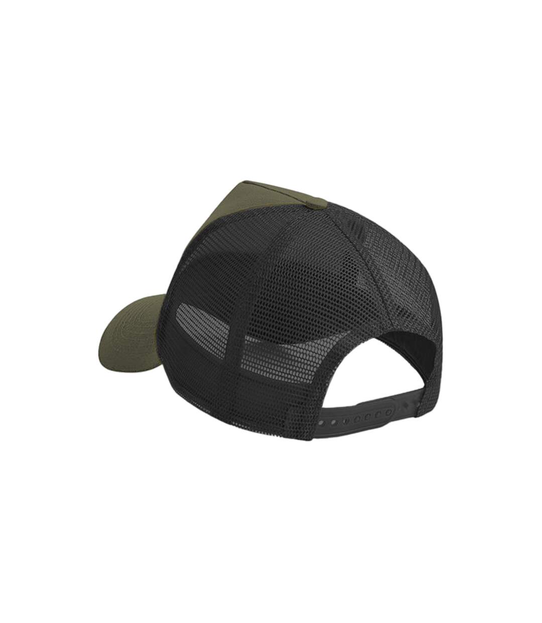 Unisex Adult Trucker Cap Olive Green Black Beechfield-3
