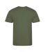 T-shirt just cool homme vert kaki Awdis-2