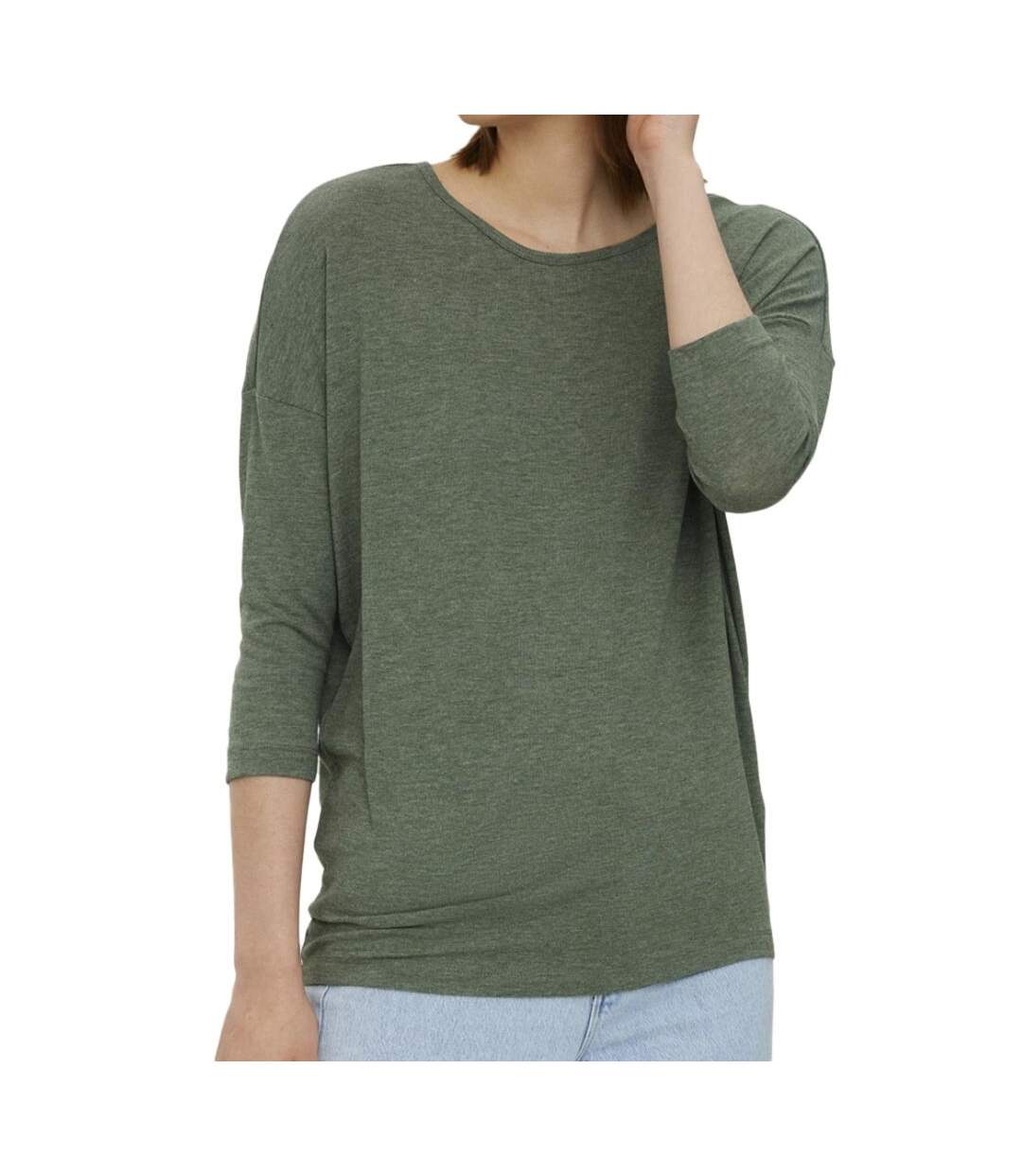 T-Shirt Vert  Femme Vero Moda Carla - L