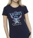 Disney T-shirt en coton Femmes/Ladies Lilo & Stitch Naughty & Nice (Bleu marine) - UTBI26102-3