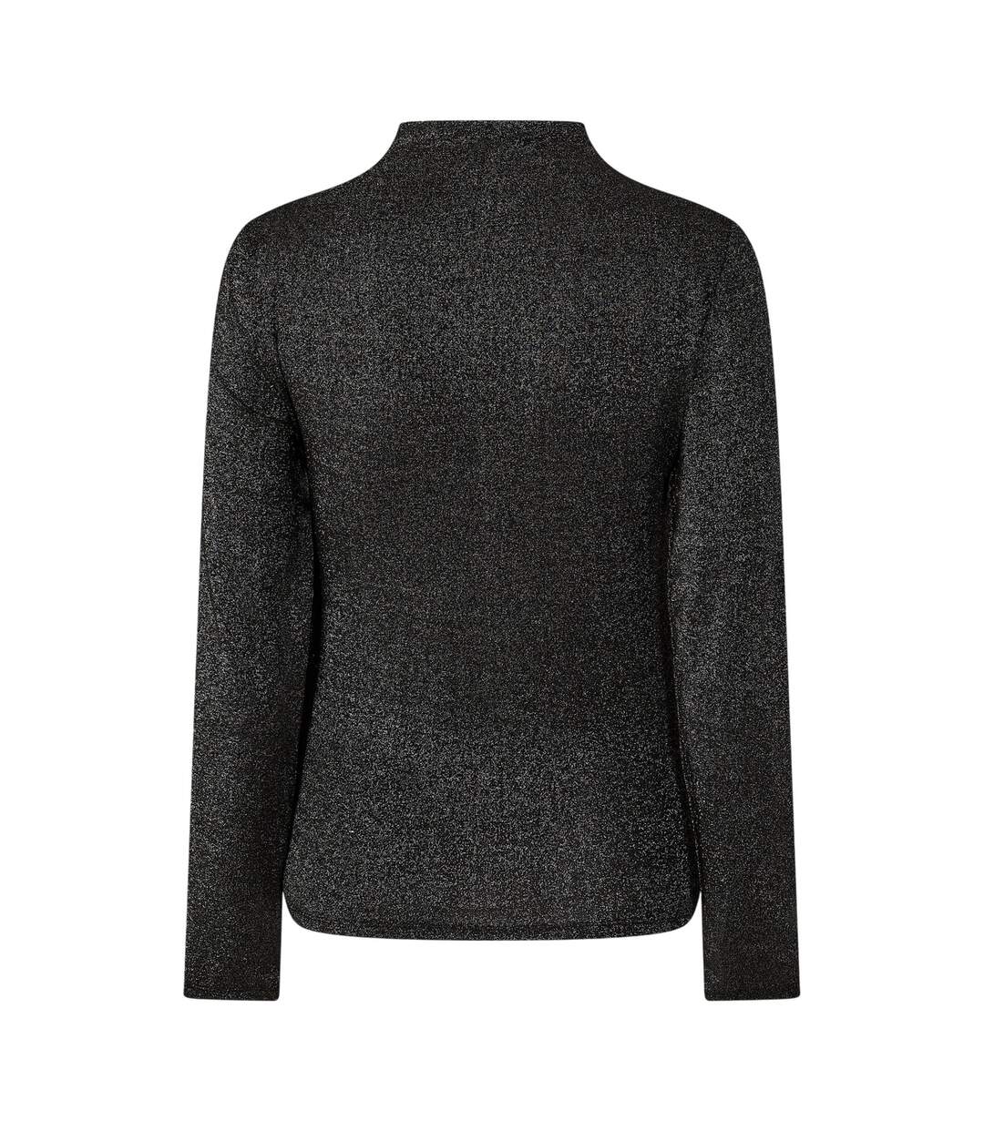Blouse Manches Courtes Femme Noir Pieces-2