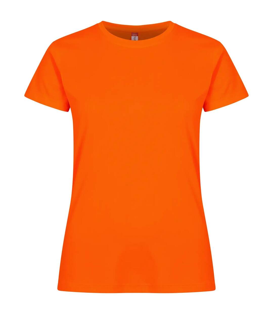 T-shirt Basic Active Femme Orange Fluo Clique-1