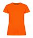 T-shirt Basic Active Femme Orange Fluo Clique-1
