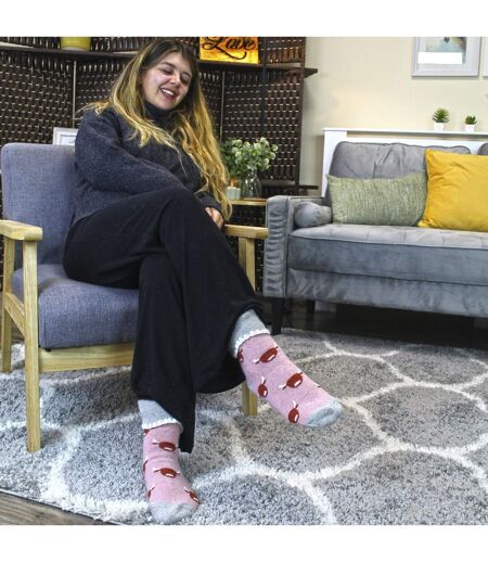 Sock Snob - 6 paires femme de chaussettes de lit épaisses et chaudes en laine