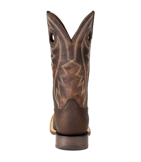 Mens Rebel Pro Full Grain Leather Wide Cowboy Boots Bay Brown Durango