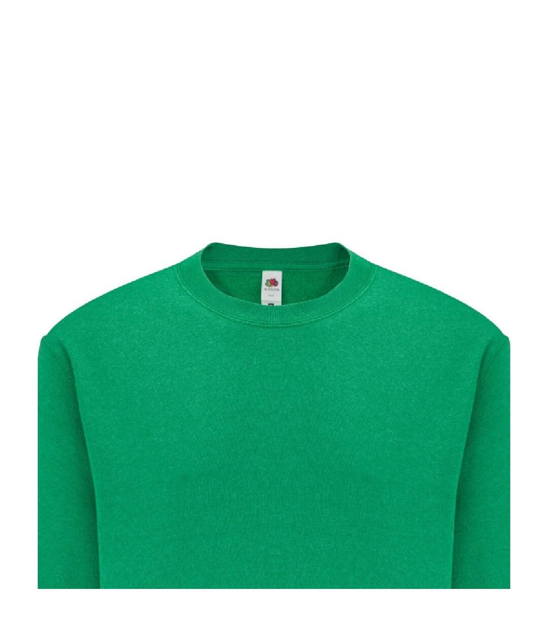 Sweat homme vert chiné Fruit of the Loom