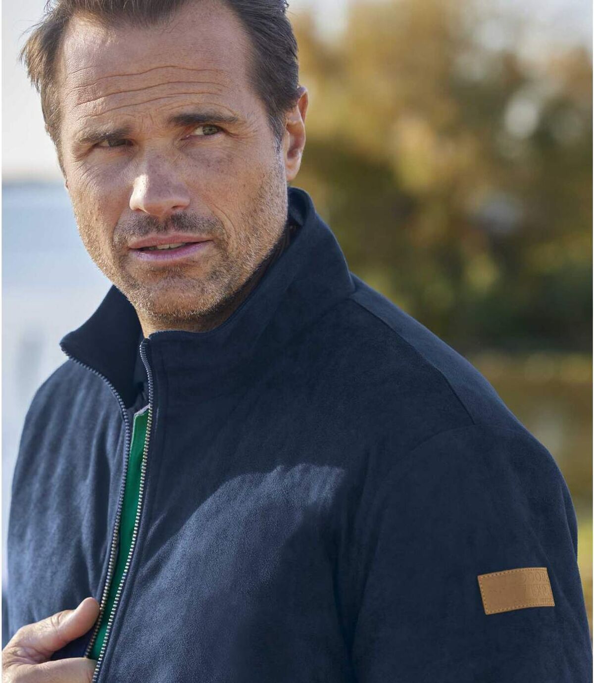 Куртка из Искусственной Замши со Стеганой Подкладкой Atlas For Men