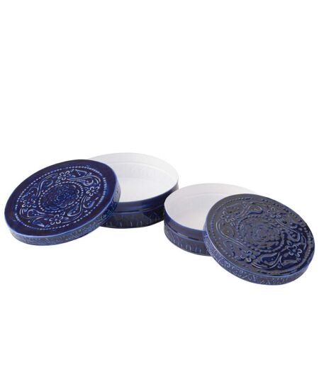 Lot de 2 Boîtes en Métal Nag 24cm Bleu