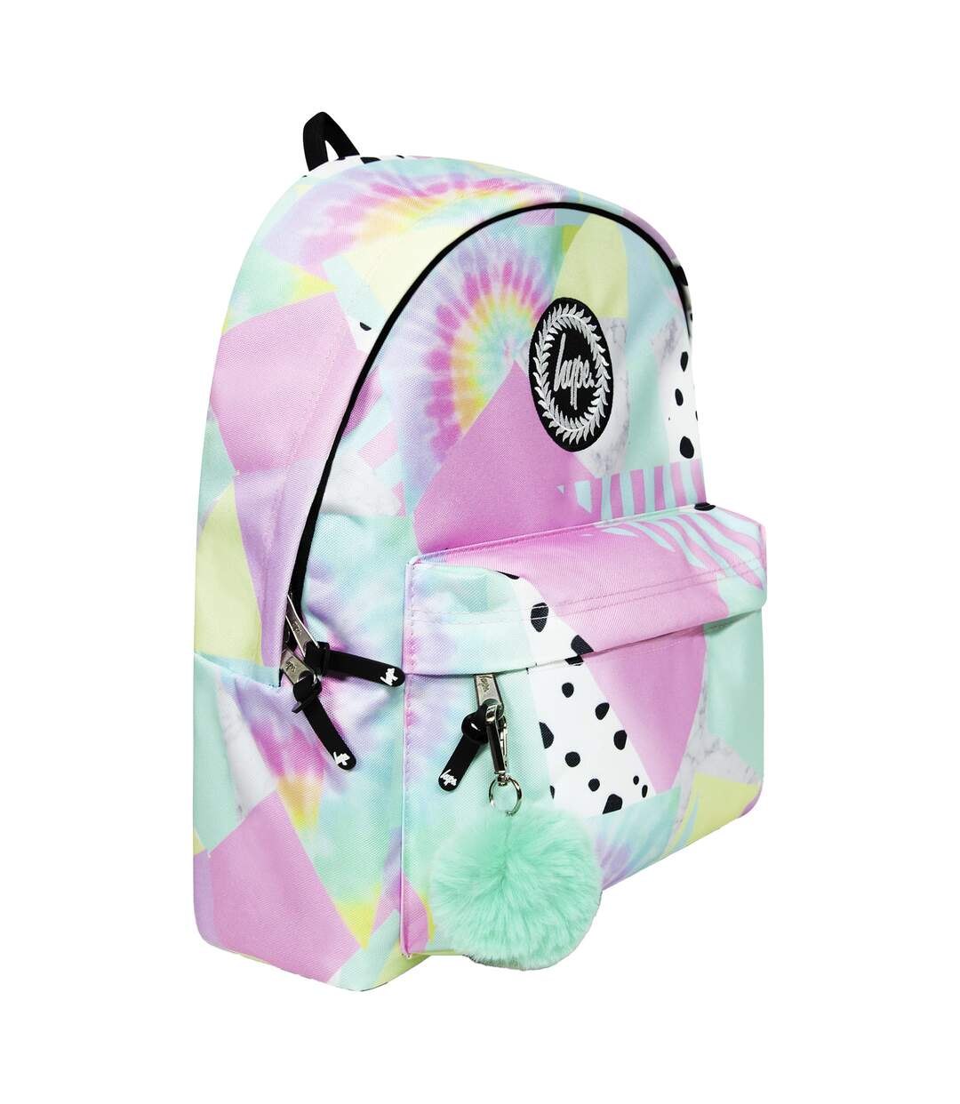 Kids Backpack Multi Pastel Collage Design | Lightweight School Bag-2
