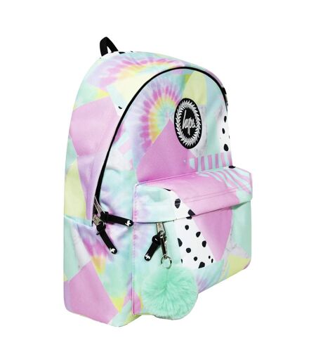 Kids Backpack Multi Pastel Collage Design | Lightweight School Bag