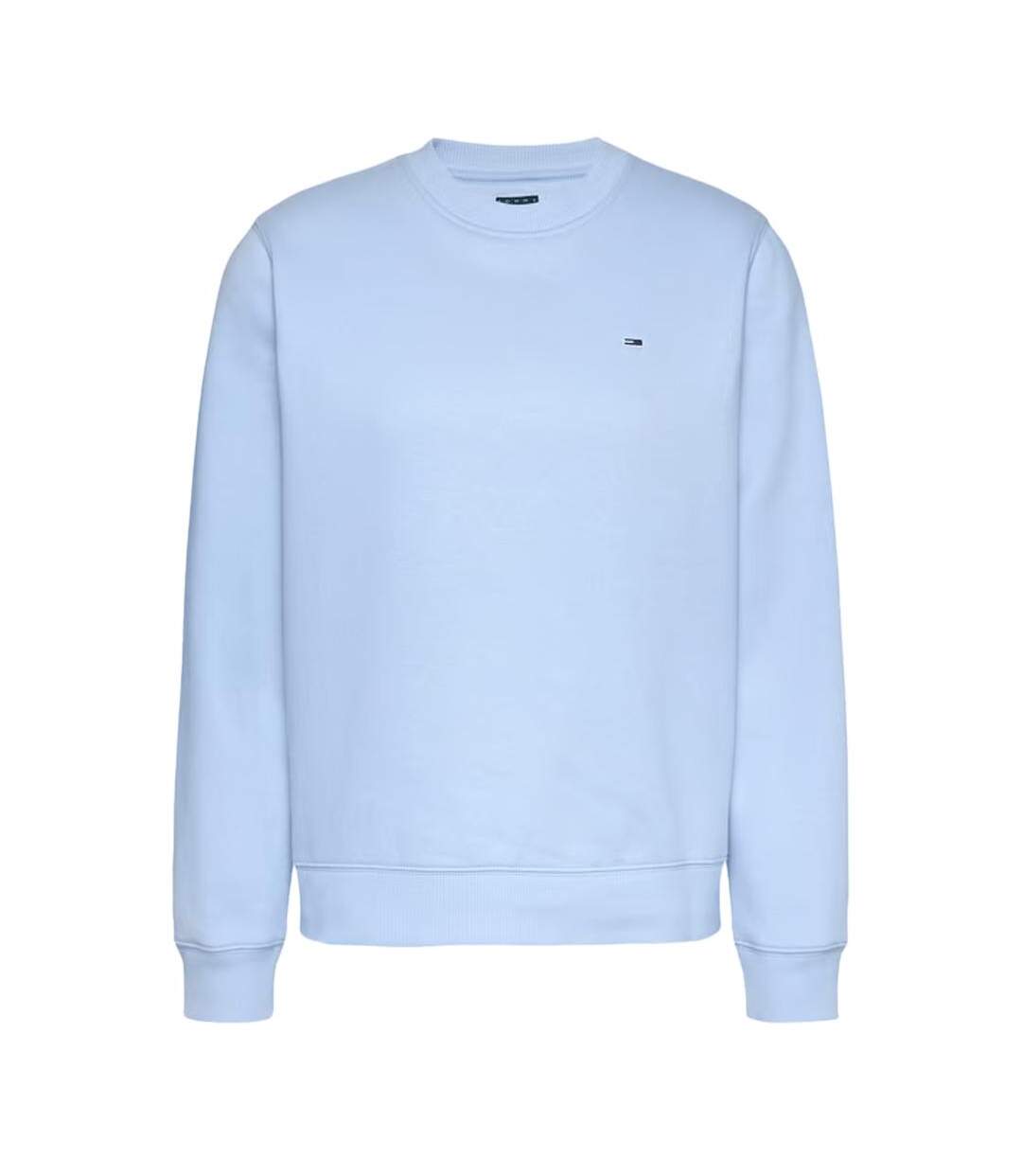 Sweat bleu clair femme tommy hilfiger flag crew - l-3