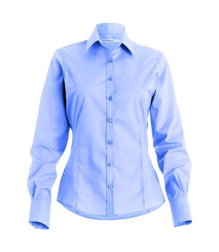Kustom Kit - Chemisier de travail à manches longues - Femme (Bleu clair) - UTPC2510